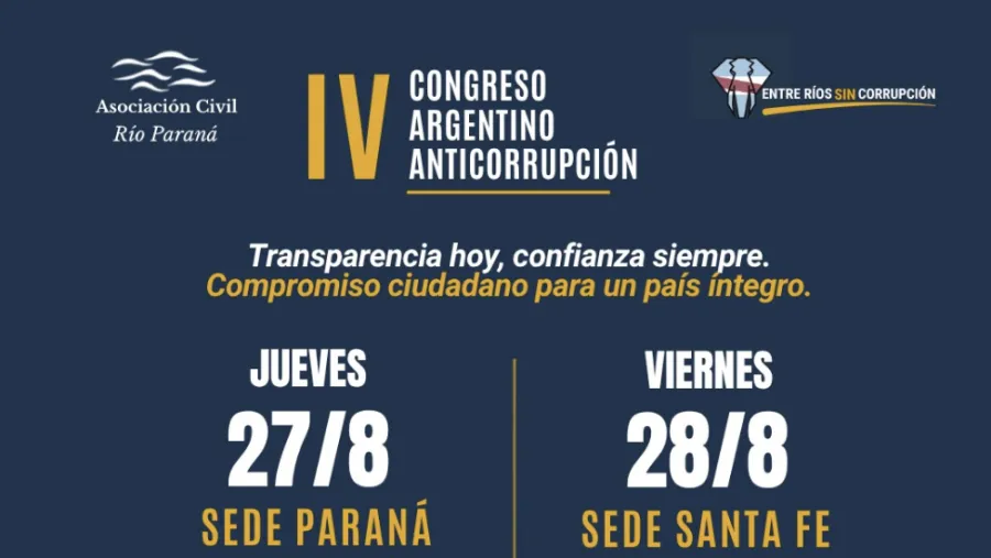 El Ministerio Público Fiscal declaró de Interés Institucional el "IV Congreso Argentino Anticorrupción"